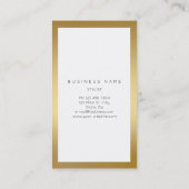 Blauwe marinier Golden Lijst Marble Vip Verticaal Visitekaartje (Achterkant)