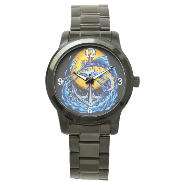 Blauwe marinier horloge (Voorkant)