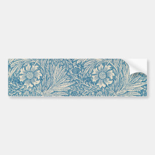 Blauwe mariniers (door William Morris) Bumpersticker