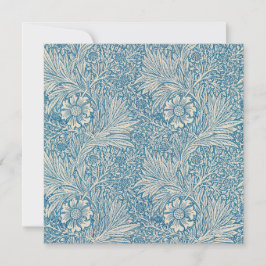 Blauwe mariniers (door William Morris) Kaart