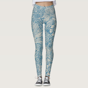 Blauwe mariniers (door William Morris) Leggings