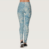 Blauwe mariniers (door William Morris) Leggings (Achterkant)