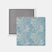 Blauwe mariniers (door William Morris) Magneet (Voorkant / Achterkant)
