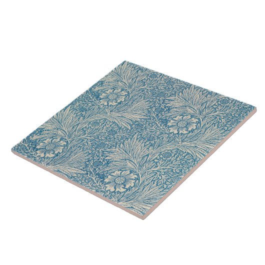 Blauwe mariniers (door William Morris) Tegeltje (Zijkant)