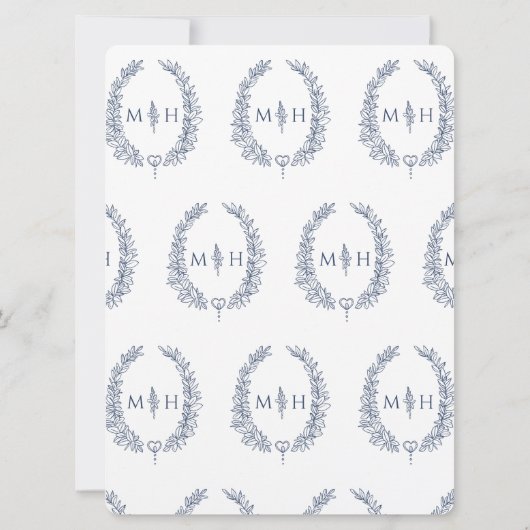 Blauwe mariniers en blanke mariniers kaart (Achterkant)