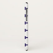 Blauwe mariniers kruisen wit Case-Mate iPhone case (Achterkant/links)