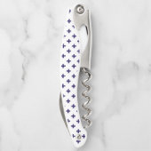 Blauwe mariniers kruisen wit kurkentrekker (Achterkant)