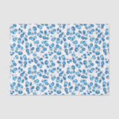 Blauwe mariniers op wit tissuepapier (Voorkant)