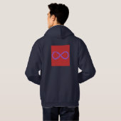 Blauwe marjodie hoodie (Achterkant volledig)