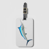 Blauwe marlijn bagagelabel (Voorkant (verticaal))