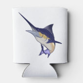 Blauwe marlijn blikjeskoeler (Achterkant)