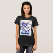 blauwe marlijn en tonijn t-shirt (Voorkant volledig)