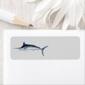Blauwe marlijn etiket (Insitu)