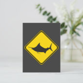 Blauwe marlijn kruising! briefkaart (Staand voorkant)