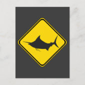 Blauwe marlijn kruising! briefkaart (Voorkant)