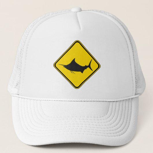 Blauwe marlijn kruising! trucker pet (Voorkant)