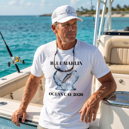 Blauwe Marlijn Nautilus Visser Outdoor | Op maat T-shirt