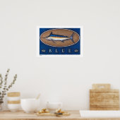 Blauwe marlijn Posters, Prints en Lijsten (Keuken)