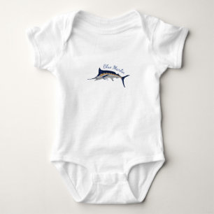Blauwe marlijn romper