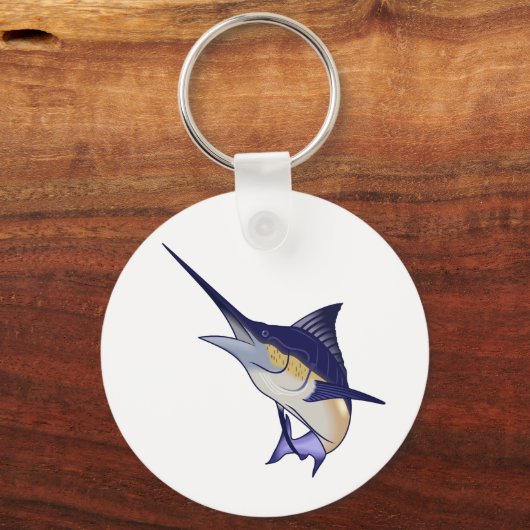 Blauwe marlijn sleutelhanger (Voorkant)