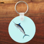 Blauwe marlijn sleutelhanger (Voorkant)
