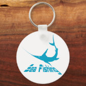 Blauwe marlijn sleutelhanger (Voorkant)