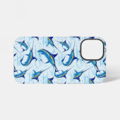 Blauwe Marlijn Springt uit Oceaan iPhone Hoesje (Achterkant horizontaal)