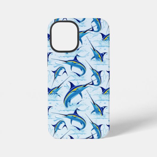 Blauwe Marlijn Springt uit Oceaan iPhone Hoesje (Achterkant)