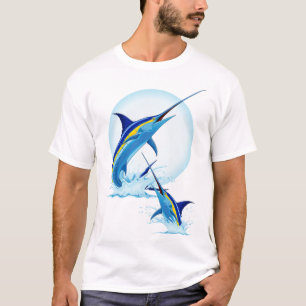 Blauwe Marlijn Springt uit Oceaan T-shirt