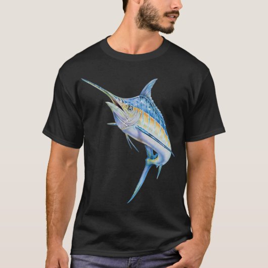 Blauwe Marlijn T-shirt (Voorkant)