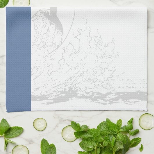 Blauwe Marlijn, Theedoek (Gevouwen)