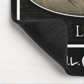 Blauwe marlijn  zwarte en witte Muismatten (Hoek)