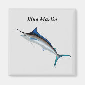 Blauwe Marlin-magneet Magneet (Voorkant)