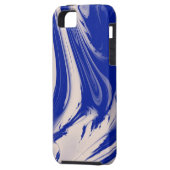 Blauwe marmer 2 Case-Mate iPhone case (Achterkant Links)