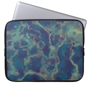 Blauwe Marmer 2 Laptop Sleeve