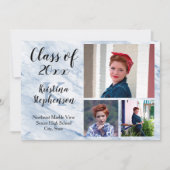 Blauwe marmer 3 Aankondiging van het Afstuderen va (Voorkant)