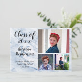 Blauwe marmer 3 Aankondiging van het Afstuderen va (Staand voorkant)