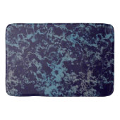 Blauwe marmer abstract badmat (Voorkant)