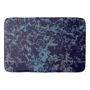 Blauwe marmer abstract badmat