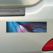 Blauwe marmer Achtergrond Bumpersticker (Op auto)