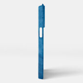 Blauwe marmer achtergrond iPhone hoesje (Rechterkant)