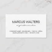 Blauwe marmer achtergrond visitekaartje (Achterkant)