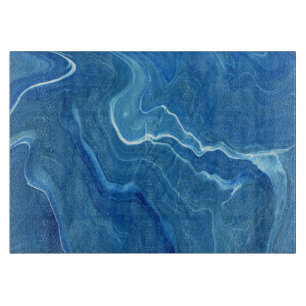 Blauwe marmer Agate Abstraction Snijplank