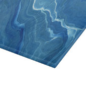 Blauwe marmer Agate Abstraction Snijplank (Hoek)