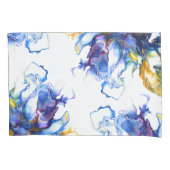 Blauwe marmer Agate Fluid Art Kussensloop (Voorkant)