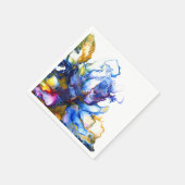 Blauwe marmer Agate Fluid Art Servet (Hoek)