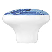 Blauwe marmer Agate Swirl Stone Ceramic Knols Pull Keramische Knop (Zijkant)