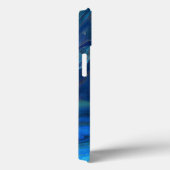 Blauwe marmer Agate Textuur Vloeibare kunst Case-Mate iPhone Case (Achterkant / Rechts)