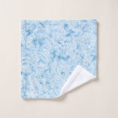 Blauwe marmer bad handdoek (Wasdoekje)