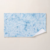 Blauwe marmer bad handdoek (Handdoek)